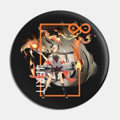 Arknights Ifrit Character Portrait Pin Official Arknights Merch