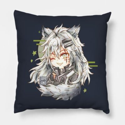 Arknights Chibi Lappland Throw Pillow Official Arknights Merch