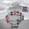 Arknights Bracelets Cosplay Skadi Bangles for Women Red Black Beaded Bracelet Anime Jewelry Boat Anchor Accesorios 1 - Arknights Shop