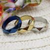 Game Arknights Rings Amiya Blue Rhombus Stainless Steel Unisex Ring Anime Jewelry Props Accessories Women Men 1 - Arknights Shop
