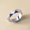 Game Arknights Rings Amiya Blue Rhombus Stainless Steel Unisex Ring Anime Jewelry Props Accessories Women Men 2 - Arknights Shop
