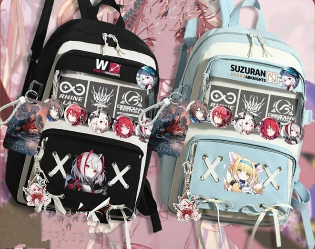 Arknights Pain Badge Transparent Backpack Anime Book Bags Laptop School Travel Girls Boys Rucksack Cartoon Gift 2 - Arknights Shop