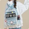 Arknights Pain Badge Transparent Backpack Anime Book Bags Laptop School Travel Girls Boys Rucksack Cartoon Gift 4 - Arknights Shop