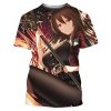 Arknights T Shirts Anime Game Girls 3D Print Streetwear Men Women Fashion Oversized Short Sleeve T 3 - Arknights Shop