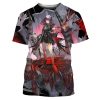 Arknights T Shirts Anime Game Girls 3D Print Streetwear Men Women Fashion Oversized Short Sleeve T 5 - Arknights Shop