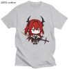 Surtr Kawaii Cartoon T Shirt Hot Game Arknights Shirt Couple Casual Graphics Summer Short Sleeve T 3 - Arknights Shop